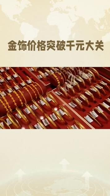 金饰价格跌破1000元大关